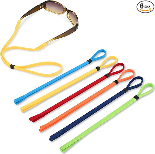 Glasses Strap for Women Adjustable Eyeglass Strap Multicolors Eyewear Retainer and Sunglasses Strap Holder Fit Prescription or Reading Glasses Useful Little Gift Anti-Slip Stylish Style 6 Pack
