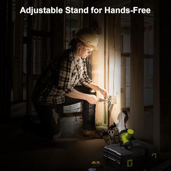 YIERBLUE Rechargeable Spotlight with Super High Lumen LED, IP67 Waterproof Handheld Flashlight Searchlight with Detachable Red Light Filter