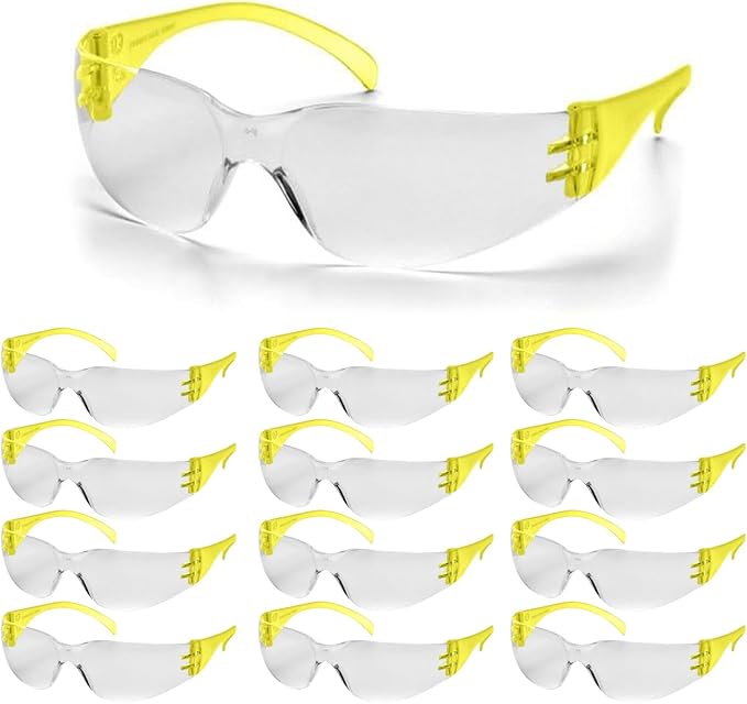 Work Safety Glasses For Men | Ansi Z87 Certified Safety Goggles For Shooting Range | Anti-Scratch Outdoor Glass