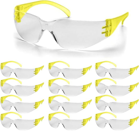 Work Safety Glasses For Men | Ansi Z87 Certified Safety Goggles For Shooting Range | Anti-Scratch Outdoor Glass