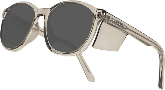 VETRA Omega Z87+ Safety Glasses UV400 Side Shield Anti-Oil Coating CP Frame Eyewear