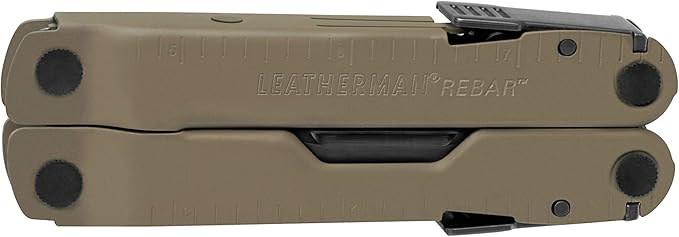 LEATHERMAN, Rebar Multitool with Premium Replaceable Wire Cutters and Saw, Coyote Tan