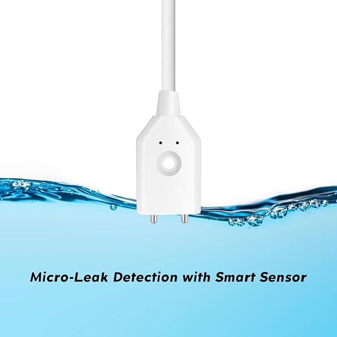 Smart Overflow Detection Sensor - Water Overflow Alarm with Real-Time Alerts for Home, Office & Basement Protection