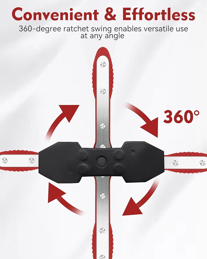 Brake Caliper Compression Tool with Extra 2PCS Large Plates 1.57"-2.95" for Disc Brake Pad Spreader,Caliper Piston Compressor Tool with 4 Brake Caliper Hanger Hooks,Car Brake Repair Tool Red