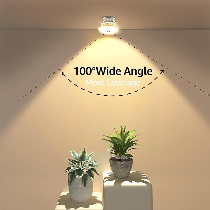 MASTERY MART 16 Pack Non-Dimmable GU10 LED Light Bulbs, 4W Bright 2700K Soft White 35W Halogen Equivalent, 350lm Energy Saver for Track Lighting Fixture, Kitchen, Basement, 15000 Hours Lifespan