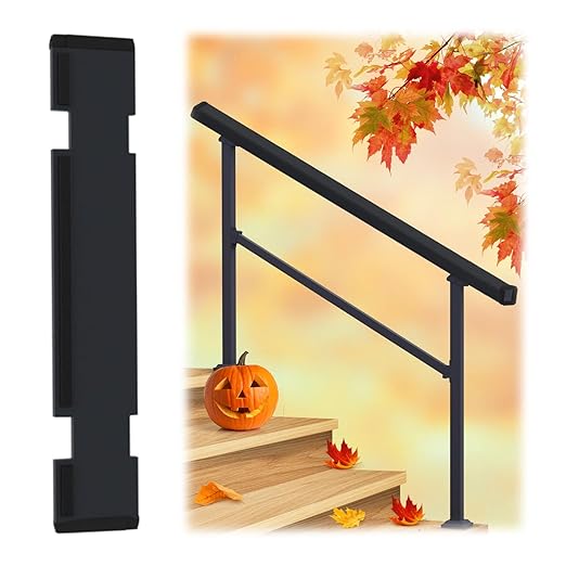 CHR Fence & Rail 3 to 4 Step Handrail Sleeve, Top Hand Rails for Outdoor Steps Cover, Heat Protection Cover for Railings for Outdoor Steps & Deck Hand Rail