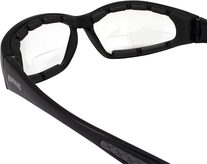 Global Vision Hercules Bifocal Anti-Fog Safety Glasses with EVA Foam, Clear Lens