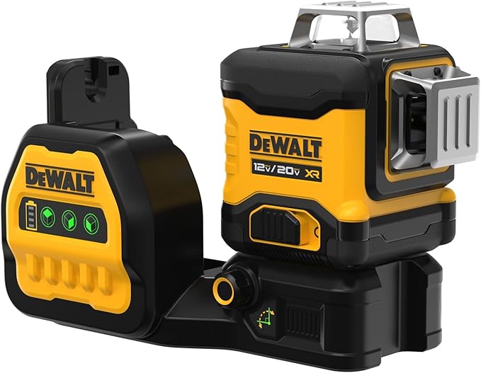 DEWALT 20V/12V MAX Laser Level, 3 x 360, Green, Bare Tool Only (DCLE34030GB)