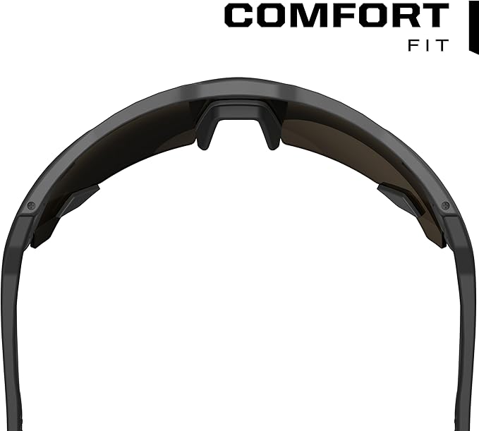 Mechanix Wear: Vision Type-E Safety Glasses with Advanced Anti Fog, Scratch Resistant, Grey Half Framed Protective Eyewear, Lightweight, Adjustable Arms and Nose, For Outdoor Use (Blue Mirror Lens)