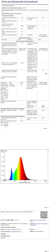 JOYLIT 24V COB LED Strip 16.4ft Dual Row IP65 Waterproof 1005lm/ft Ultra Bright CRI 95+, UL Premium 5000K Day White 125W 960LEDs/M High Density Adhesive Tape Light for Commercial, Industrial, Home