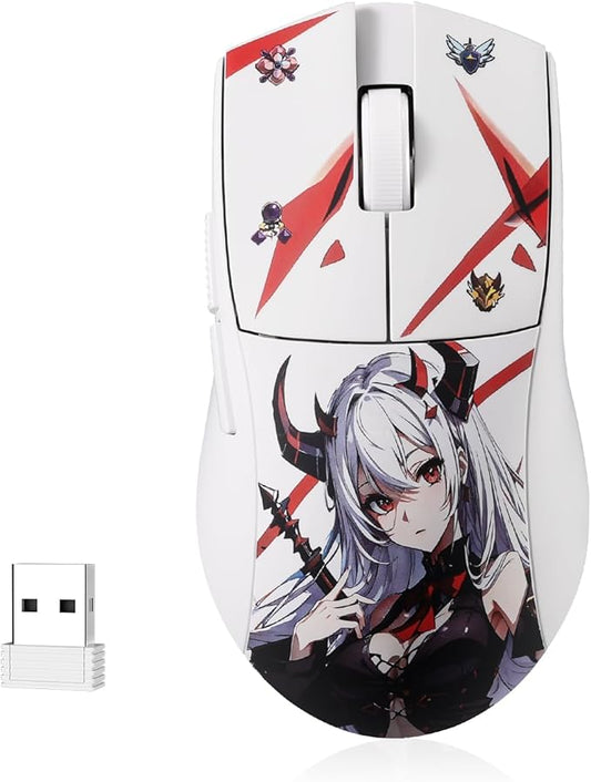 Redragon M916AK PRO 3-Mode Anime Gaming Mouse, 42G Ultra-Light 26K DPI Gaming Mouse w/Ergonomic Natural Grip Build, Full Programmable Buttons, Software Supports DIY Keybinds & DPI