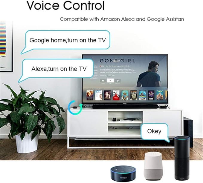 MOES WiFi Smart IR Remote Controller Smart Home Infrared Universal Remote Blaster,One for All Control AC TV DVD CD AUD SAT etc,Compatible with Alexa and Google Assistant,No Hub Required