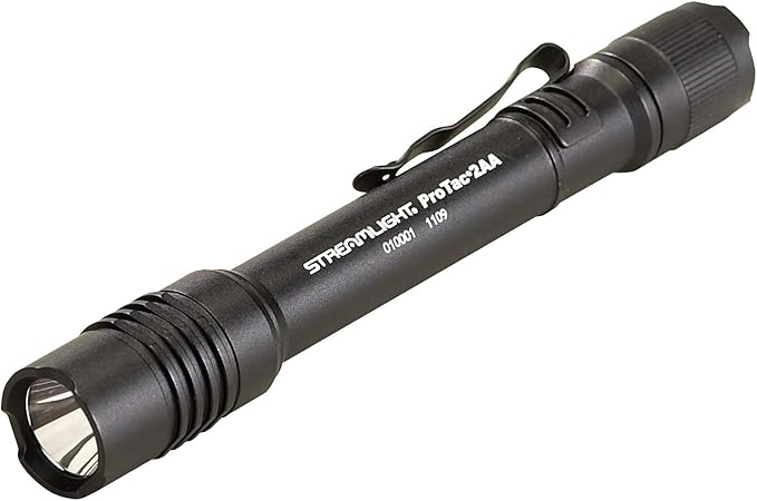 Streamlight 88033 ProTac 2AA-X 270-Lumen Rechargeable Multi-Fuel Personal Carry Tactical Flashlight, Black