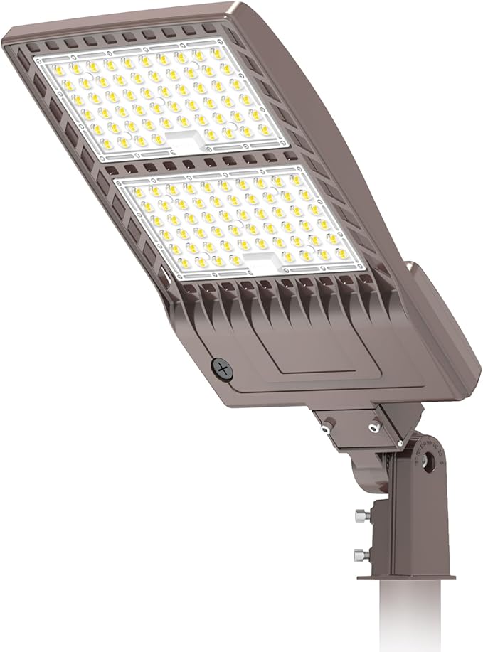 BBESTLED 480V Parking Lot LED Pole Light - 320W, 44800LM, 5000K Roadway Lights, 277-480VAC Input, 480V & 347V Commercial Street Lights