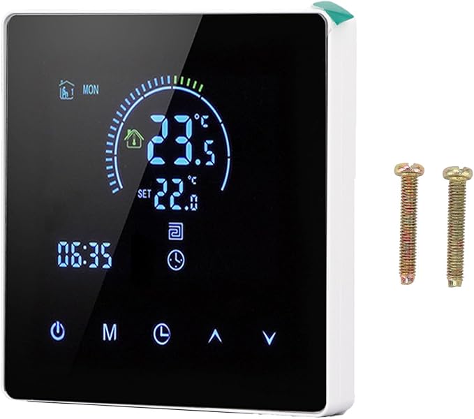 Programmable Smart Thermostat AC 90V-240V Intelligent Touch Color Screen LCD Display for Home, Office, Shopping Malls