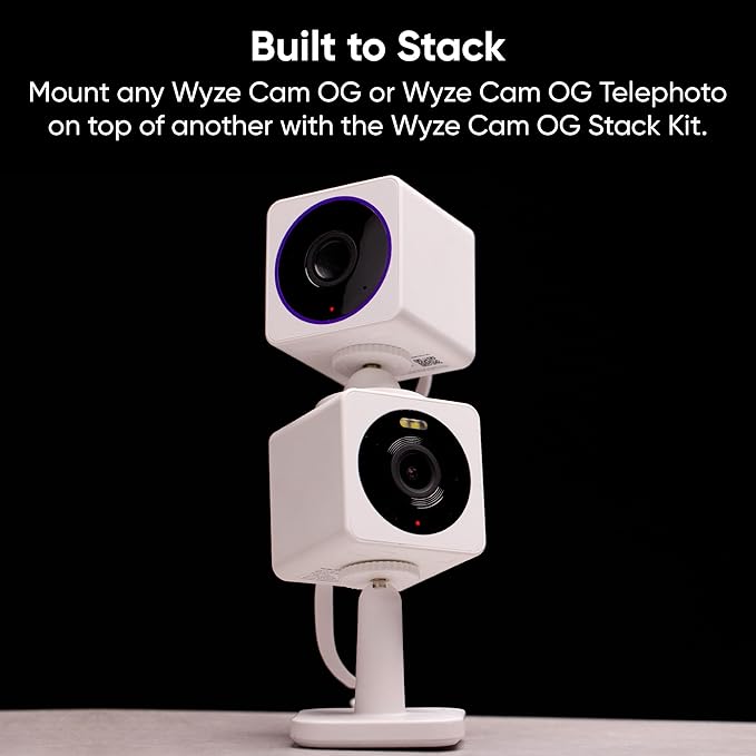 Wyze Cam OG Telephoto Indoor/Outdoor 1080p Wi-Fi Smart Home Security Camera with 3X Optical Zoom, Color Night Vision, Motion Detection, 2-Way Audio, Compatible with Alexa & Google Assistant, White