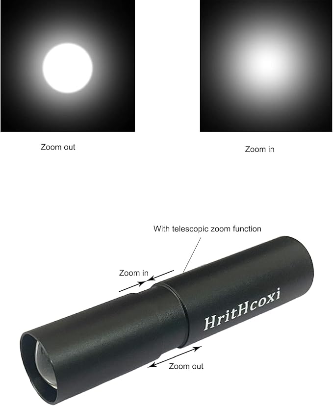 Rechargeable Mini LED Flashlights, 6pcs High Brightness Flash Light with Lithium Battery 3 Mode XPE 1200 Lumen Waterproof Zoomable Torch with USB Cable for Camping, Hiking, Riding, etc