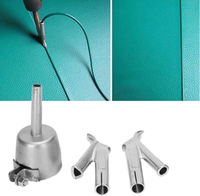 Beyondlife 1600W Plastic Welding Kit Hot Air Welder Heating Gun PVC Vinyl Rod Welding Hot Gas Pistol Tool, with Various Welding Nozzles, Handheld Floor Groover