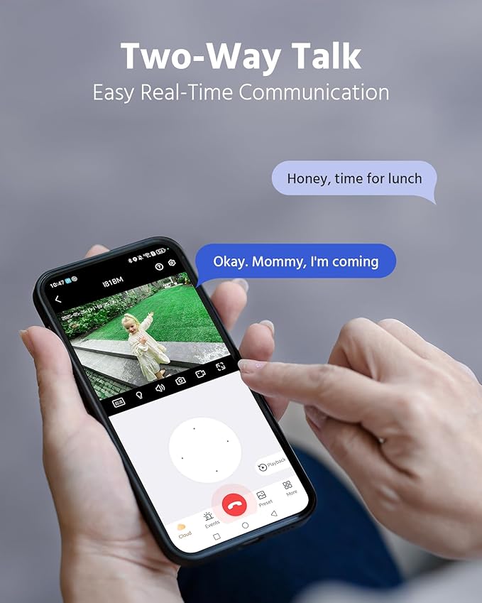 ANNKE 4MP 2K Wireless Security Camera Outdoor, 5MP 2-Cam Kit Solar Surveillance System, PIR Human Detection, 360° Pan&Tilt, Compatible with Alexa, Color Night Vision, No Monthly Fee, 64GB Memory Card