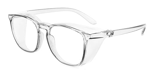 Alsenor Safety Glasses Anti Fog Goggles Protective Eyewear Blue Light Blocking Anti Dust UV Protection Glasses For Men Women (Grey)