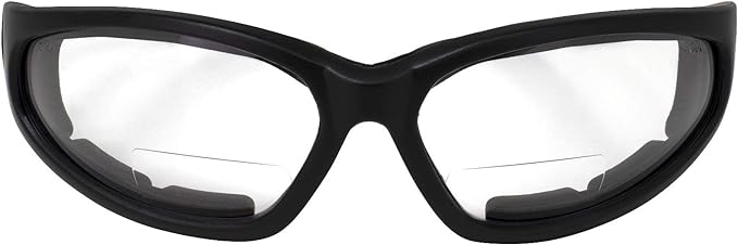 Global Vision Hercules Bifocal Anti-Fog Safety Glasses with EVA Foam, Clear Lens