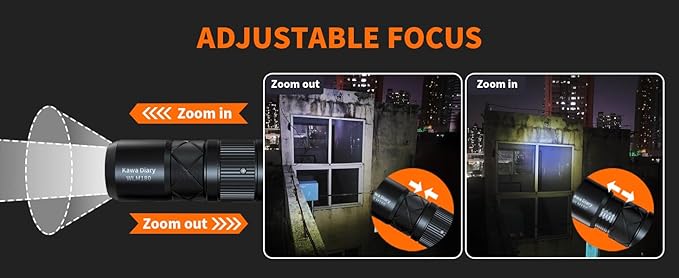 World's Smallest Zoomable EDC Flashlight – 130 Lumen, USB-C Rechargeable, Magnetic Base, Replaceable Battery, IP54 Waterproof, 1.91in Keychain Light