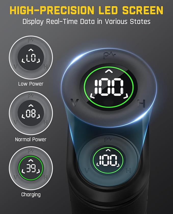 Fanttik D2 APEX Laser Level with Plumb Points, 100 ft Self-Leveling Green Cross Line Laser with LED Display, 170° Horizontal Wide Angle, Magnetic Bracket, for Picture Hanging and Home Improvement