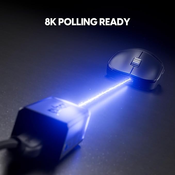 Pulsar Gaming Gears X2H v3 eS Wireless Gaming Mouse, Ultra Lightweight 1.87 oz (53g), Symmetrical, Optical Switch, 32000 DPI, 750 IPS, XS-1 Sensor, 8k Compatible (Medium, Black)