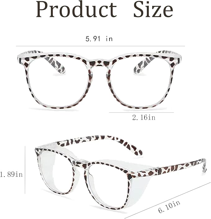 Safety Glasses for Men Women, Anti Fog Safety Goggles Comfortable Blue Light Blocking UV Protective Adult Nurse