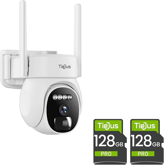 2 Packs 128GB SD Card for Security Camera, Memory Card Full HD Video Compatible with Digital Camera