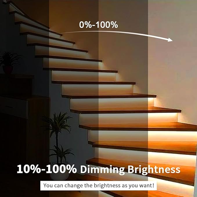 VST 16.4ft COB LED Strip Lights Cool White 6500K, 12V Dimmable LED Tape Light, 48w, 2400LEDs, Ra 93+, IP30, Lighting for Kitchen, Cabinets, UL Listed (Power Source Not Included)