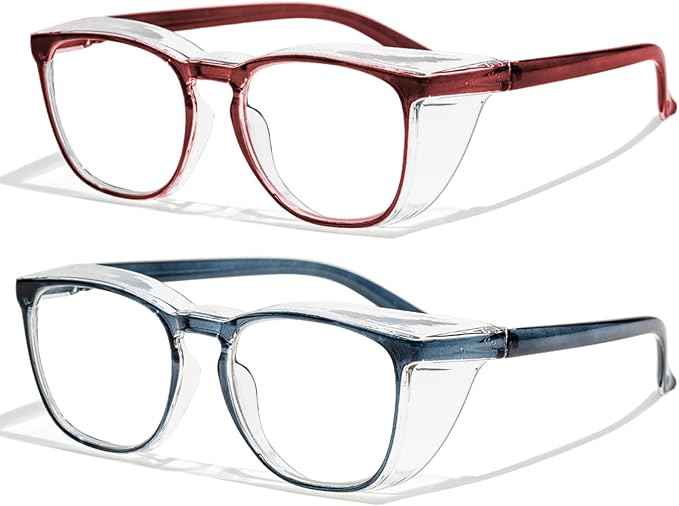 Safety Glasses Anti Fog Clear Blue Light Blocking Eye Protection Nurse Goggles for Women Men