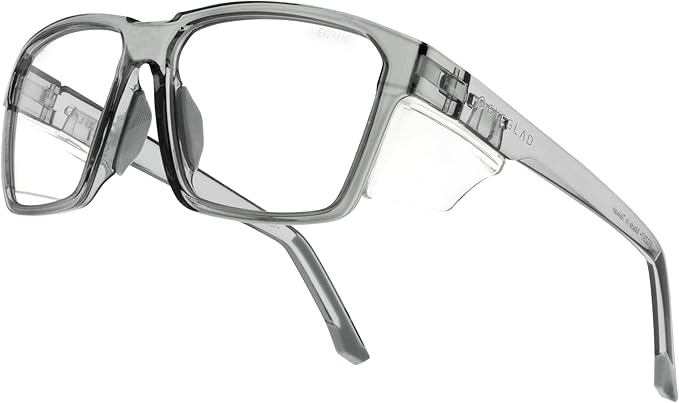 VETRA Z87+ Certified Safety Glasses HD High Contrast UV400 Side Shield Anti-Oil Coating Stylish Eyewear