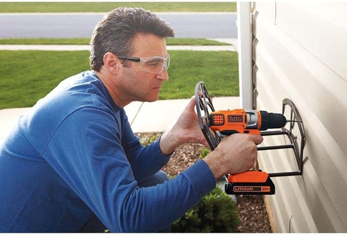 BLACK+DECKER 20V MAX Cordless Drill Driver with Battery and Charger, LED Work Light (LDX220C)