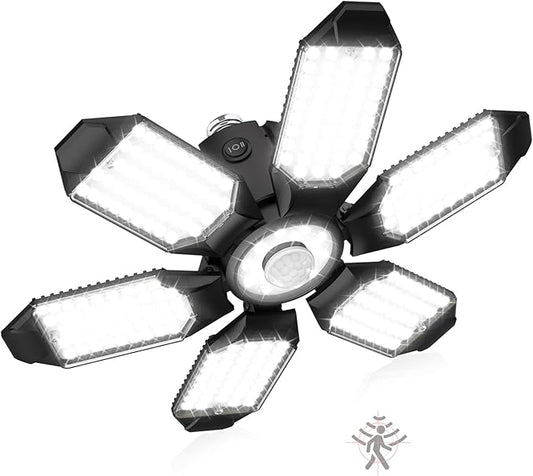 Motion Sensor Garage Light 20000LM - 3 Mode Switch, 6500K Daylight Motion-Activated LED Shop Light for Garage, Workshop, Utility Room, Basement (1 Pack)