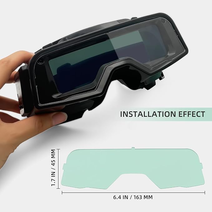 Welding Goggles Auto Darkening Plasma Cutting Glasses - Eye Protection Safety Goggles for Welding