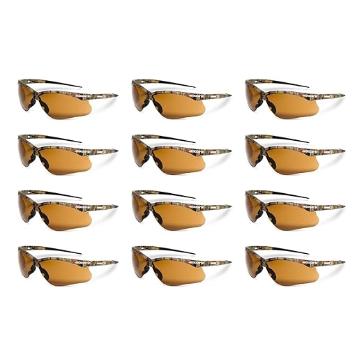 Jackson Safety SG Safety Glasses - Eye Protection for Men & Women - ANSI Z87.1 - Pack of 12 (Multiple Styles)