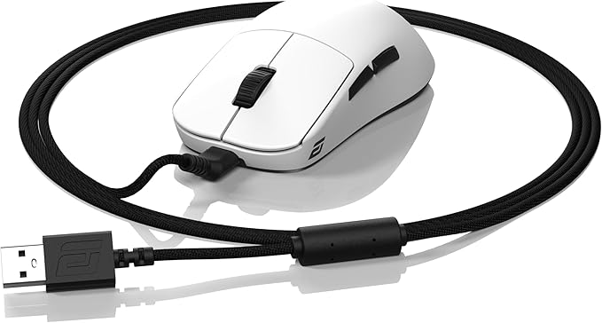 ENDGAME GEAR OP1we Wireless Gaming Mouse, CompX CX52850 Microcontroller, Pixart PAW3370 Optical Sensor, Mod-Friendly, Hybrid Skate Design, Claw Grip, 2.1 oz, White