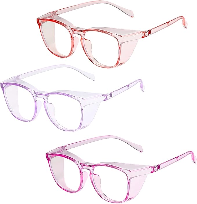 Safety Glasses for Men Women, Anti Fog Safety Goggles Comfortable Blue Light Blocking UV Protective Adult Nurse