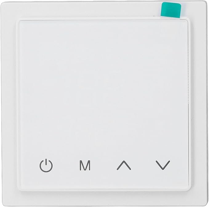 Smart Thermostat, Accurate Temperature Control Electric Underfloor Heating Thermostat LED Display Anti False Temperature, Programmable (White)