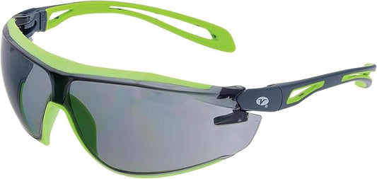 Veratti Encounter Safety Glasses, Anti-Fog Gray Lens, ANSI Z87.1 Certified, Dielectric Gray/Green Frame, Impact Resistant