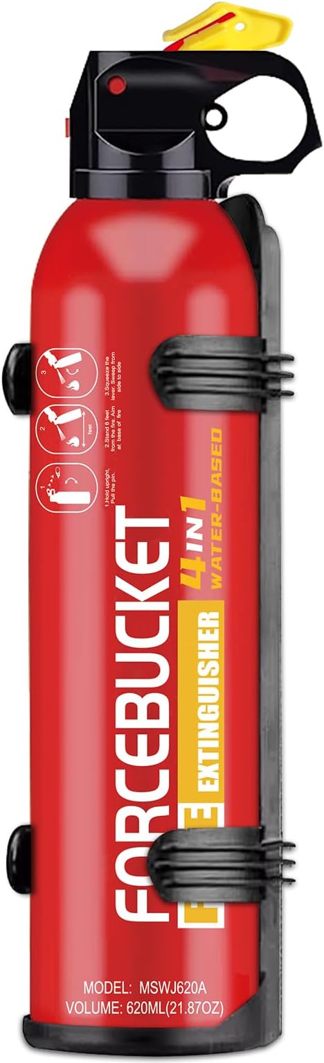 Portable Fire Extinguisher Spray With Bracket Can Prevent Re-Ignition,Best Suitable for Home, Kitchen, Car | For Electric, Textile and Grease Fires | Non-Toxic, Easy Clean
