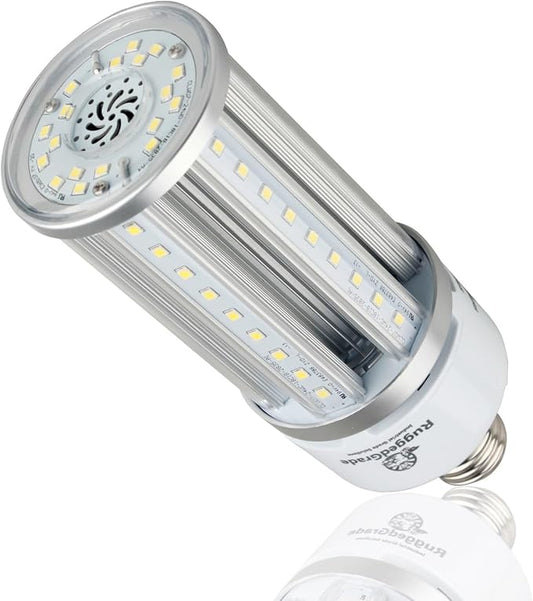 RuggedGrade Aries Series 24W LED Corn Light Bulb | 3,120 Lumens | 3000K | E26 Base | 4KV Surge Protection | DLC 5.1 Premium