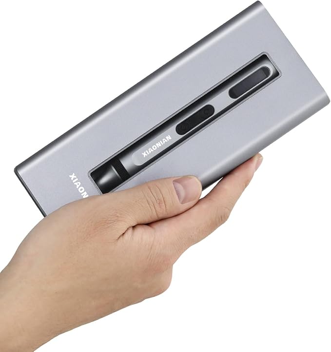 52 in 1 Electric Screwdriver Set,XIAONIAN 3.7V Mini Precision Screwdriver Set with 48 S2 Magnetic Bits,USB-C Charging Cable,LED Light,Small Repair Tool Kit for Phone,Watch,Eyeglasses,PC,Camera,Laptop