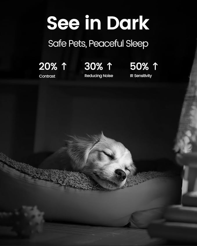 VIMTAG 5G/2.4G 2.5K Indoor Camera, Dog Camera with Speaker Pan-Tilt, Baby Monitor Cameras for Home Security, w/Motion Tracking, Phone App, 2-Way Audio, IR Night Vision, Siren, Works with Alexa