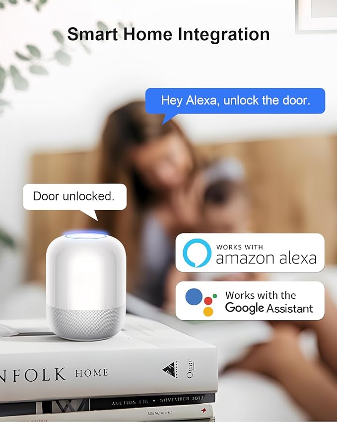 Wi-Fi Smart Door Lock, Keyless Entry Door Lock with Knob, Keypad Door Lock with Handle, Smart Locks for Front Door, Door Knob with Code, No Hub Required, APP Remote Control