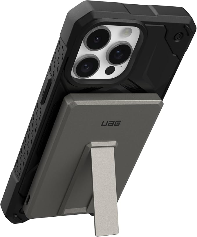 URBAN ARMOR GEAR UAG 5000mAh Power Bank SRGE 20W USB-C Slim Magnetic Wireless Portable Charger Fast Charging Battery Pack w/Kickstand Compatible with iPhone 16, Samsung Galaxy S25, Titanium