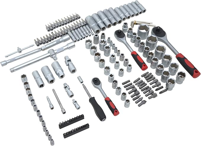 Ultimate Sockets Set Comprehensive Hand Tool Set Perfect for Home Essentials College Dorm Car Emergency Kit Ideal Apartment Essentials & Men’s Tools Gift