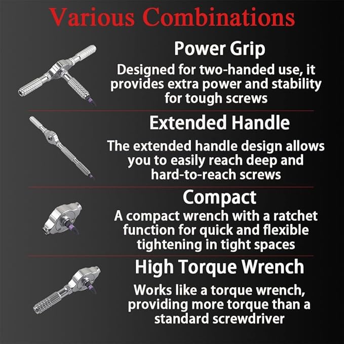 40 In 1 Magnetic Ratchet Screwdriver Set, Multifunctional Diy Ratchet Mini Screwdriver Set, Precision Repair Tool With Detachable Handle, Small Screw Driver For Furniture Computer (40PCS)