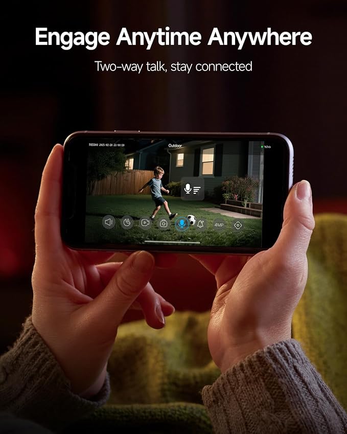 VIMTAG 2.5K Cameras for Home Security, Plug-in Power Security Camera Outdoor/Indoor, 2.4G/5G Wi-Fi, 360° View, Motion Tracking, Free AI Detection & Siren, Color Night Vision, IP66, SD/Cloud Storage